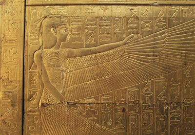 Relief on Back Outer Panel of Second Funeral Chapel, Treasury of Tutankhamun, Egypt, New Kingdom, Dynasty XVIII by Egyptian 18th Dynasty