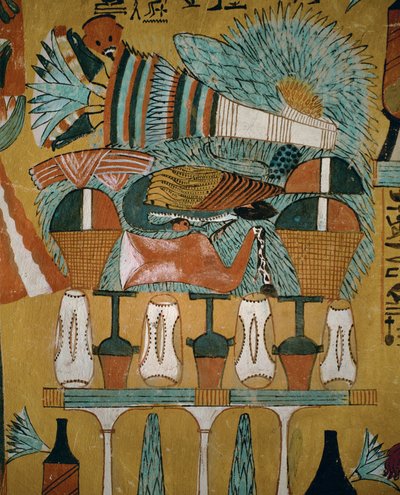 Symbols and mythological figures of a religious nature by Egyptian 18th Dynasty