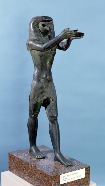 Statue of the God Horus Making a Drink Offering, Third Intermediate Period, c.750 BC by Egyptian 22nd Dynasty