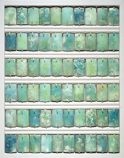 Tiles, from the step pyramid of Djoser, Saqqara, Old Kingdom, 2667-2648 BC by Egyptian 3rd Dynasty