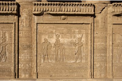 Egyptian antiquity: Roman mammisi commemorating the birth of Ihy, son of Isis. Temple of Hathor, Denderah, Egypt by Egyptian Ptolemaic Period
