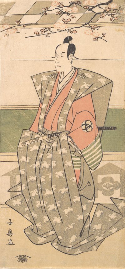 The Actor Bando Mitsugoro II in Ceremonial Robes with Kamishimo by Eishōsai Chōki