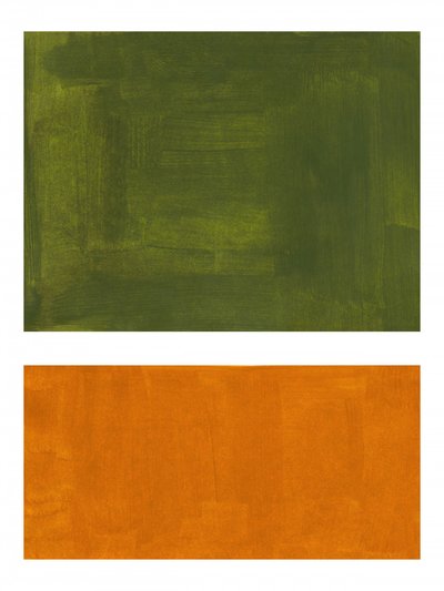 Abstract Green Orange by Ejaaz Haniff