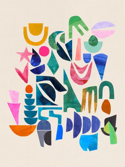 Colorful Abstract Shapes by Ejaaz Haniff