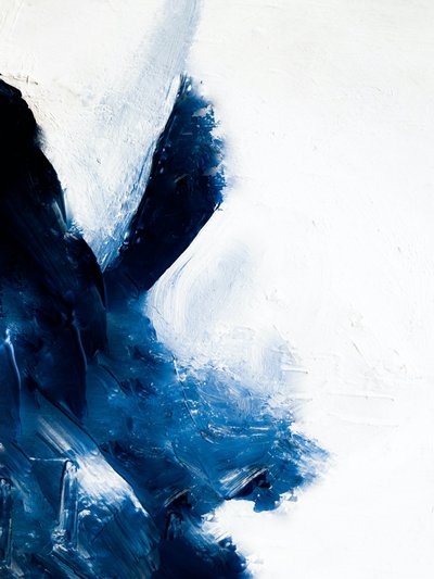 Dynamic Blue Strokes by Ejaaz Haniff