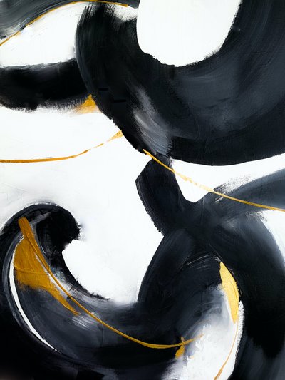 Dynamic Gold Strokes by Ejaaz Haniff