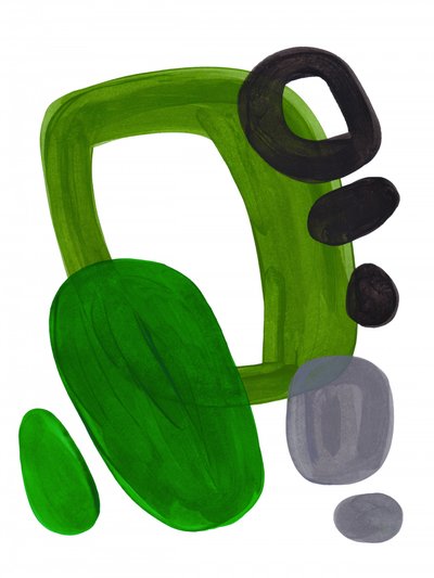 Green Organic Shapes by Ejaaz Haniff