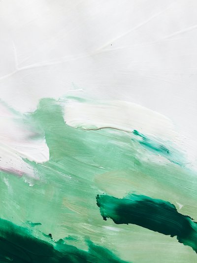 Organic Green Abstract by Ejaaz Haniff