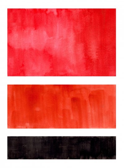 Red Orange Black Washes by Ejaaz Haniff