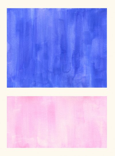 Soft Blue Pink Abstract by Ejaaz Haniff