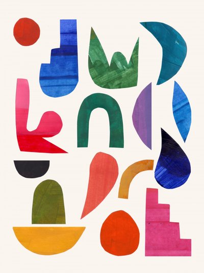 Vibrant Abstract Shapes by Ejaaz Haniff