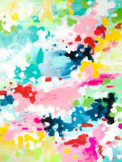Vibrant Abstract Splatters by Ejaaz Haniff