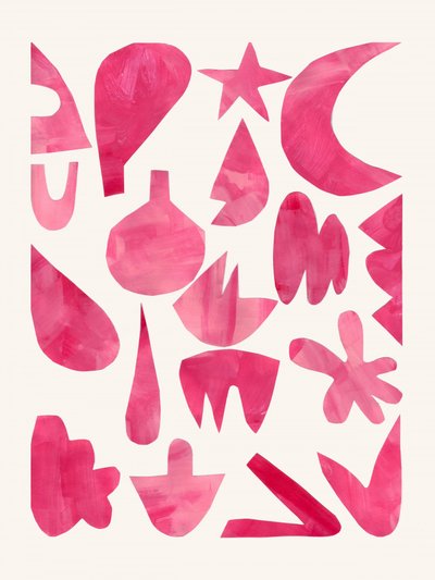 Vibrant Pink Abstractions by Ejaaz Haniff