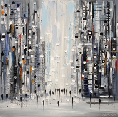 City Flow Abstract by Ekaterina Ermilkina