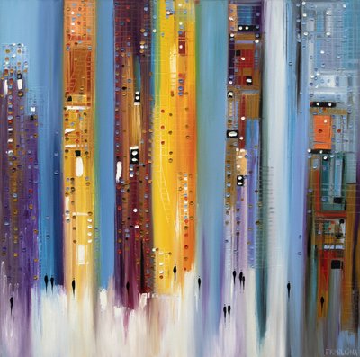 Colorful City Walk by Ekaterina Ermilkina