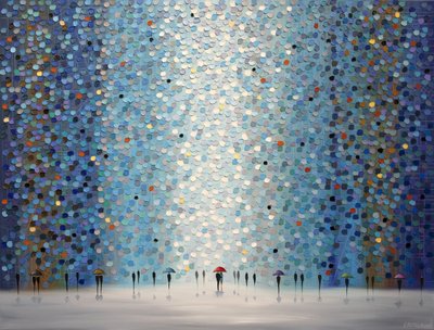 People Under Colorful Rain by Ekaterina Ermilkina