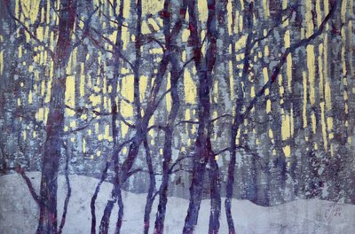 Winter Forest Light by Ekaterina Prisich
