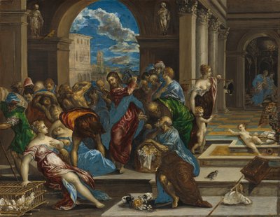 Christ Cleansing the Temple by El (1541-1614) Greco
