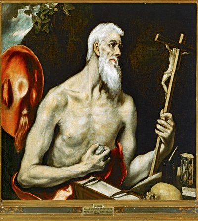 Saint Jerome Penitent by El (1541-1614) Greco