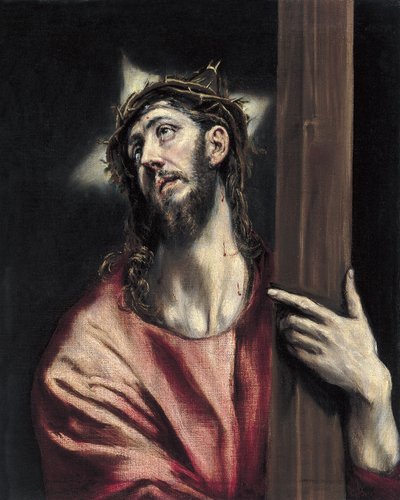 Christ Holding the Cross by El Greco