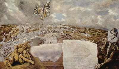View and Plan of Toledo by El Greco