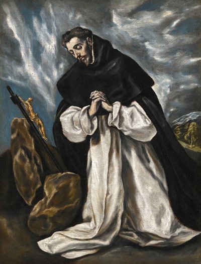 St Dominic in Prayer by El Greco