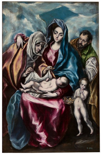 The Holy Family with Saint Anne and Saint John by El Greco