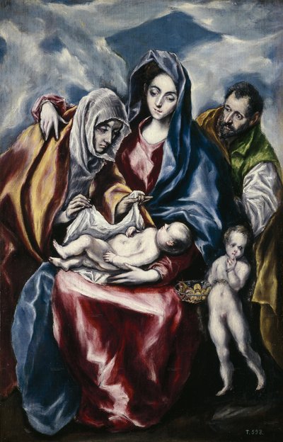 The Holy Family with Saint Anne and Saint John by El Greco