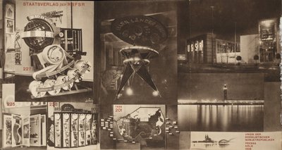 Catalogue of the Soviet pavilion at the International Press Exhibition, Cologne by Eliezer Markowich Lissitzky