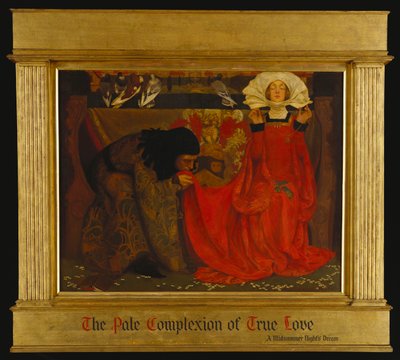 The Pale Complexion of True Love and the Red Glow of Scorn and Proud Disdain from As You Like It by Eleanor Fortescue Brickdale