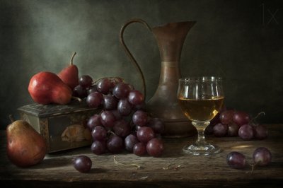 Autumn Still Life Table by Eleonora Grigorjeva