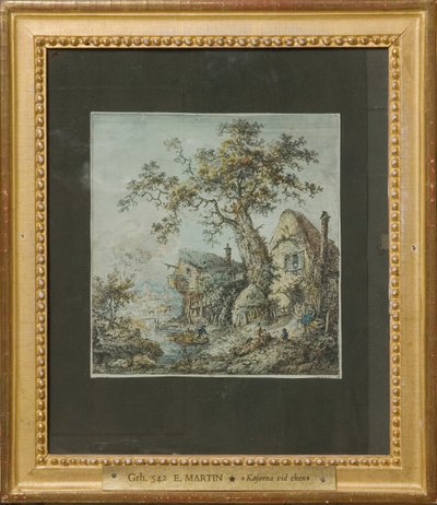 Landscape with Farm or The Huts by the Oak by Elias Martin