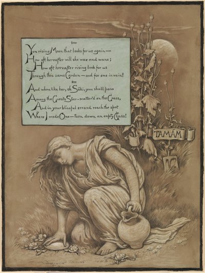 (Illustration for Rubáiyát of Omar Khayyám) In Memoriam by Elihu Vedder