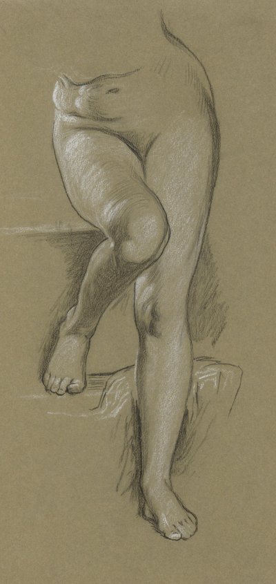 Study for Figure of Fortune. Mantelpiece by Elihu Vedder