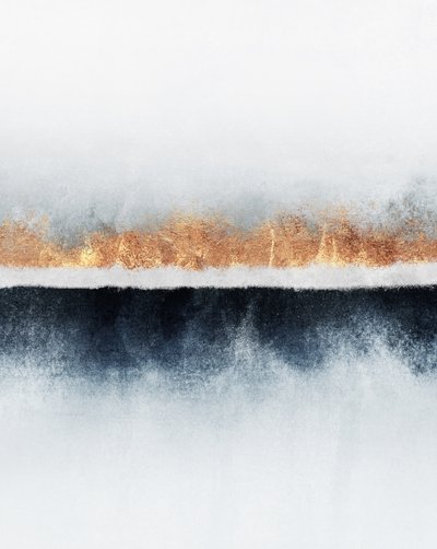 Golden Horizon Abstract by Elisabeth Fredriksson