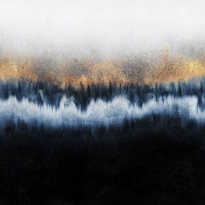 Golden Indigo Flow by Elisabeth Fredriksson