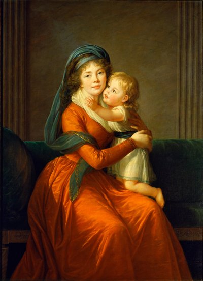 Portrait of Princess Alexandra Golitsyna and Her Son Piotr by Élisabeth Louise Vigée Le Brun