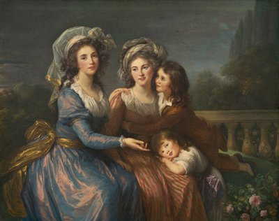 The Marquise de Pezay and the Marquise de Rougé with Her Sons Alexis and Adrien by Élisabeth Louise Vigée Le Brun