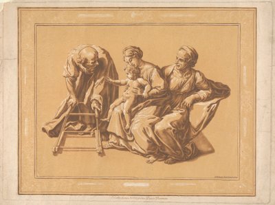 Mother, Child, Old Man with Baby