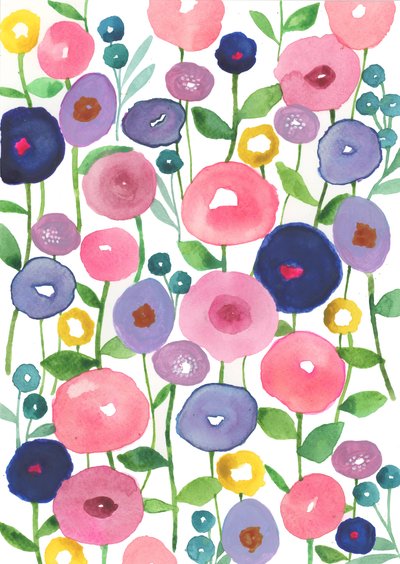 Poppies in Bloom by Elizabeth Rider