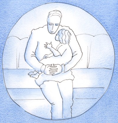 A true contemplative remains close to God, as a child with her father rests her head on his chest, raising her head only to speak by Elizabeth Wang