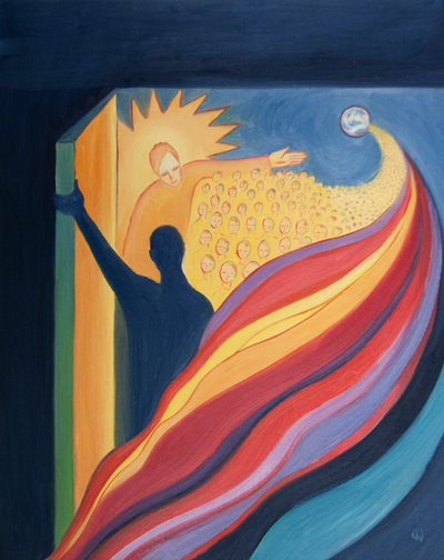 At the Ascension Christ, our brother, returned to the Father in triumph and opened a pathway to Heaven for us by Elizabeth Wang