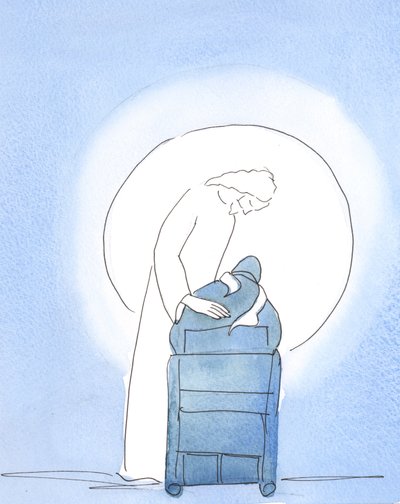 At the Easter Vigil, Christ leaned over my chair, showing how delighted by Elizabeth Wang
