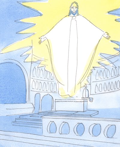 At the end of time, Christ who rose from the dead in glory will judge all people by Elizabeth Wang