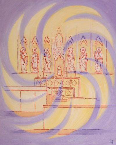 Before the tabernacle, we are in the Presence of the living God, whose Triune glory fills the Church by Elizabeth Wang