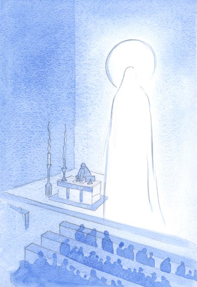 Christ and His Holy Mother are alive, in Heaven now, glorious. To be thus glorified is to be majestic, and perfect in every way by Elizabeth Wang
