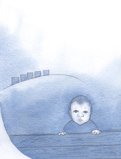 Christ, as a baby, true God and true man, was subject to others, waiting for love and warmth by Elizabeth Wang
