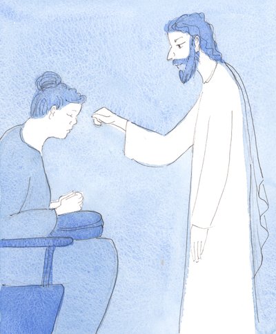 Christ blesses us and gives us peace and security by Elizabeth Wang