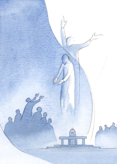 Christ is truly one with us, by His flesh and blood, and also one with the Father because of His divinity by Elizabeth Wang