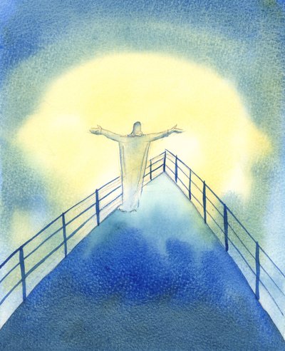 Christ is with His Church, during the Holy Sacrifice of the Mass, praying on our behalf by Elizabeth Wang